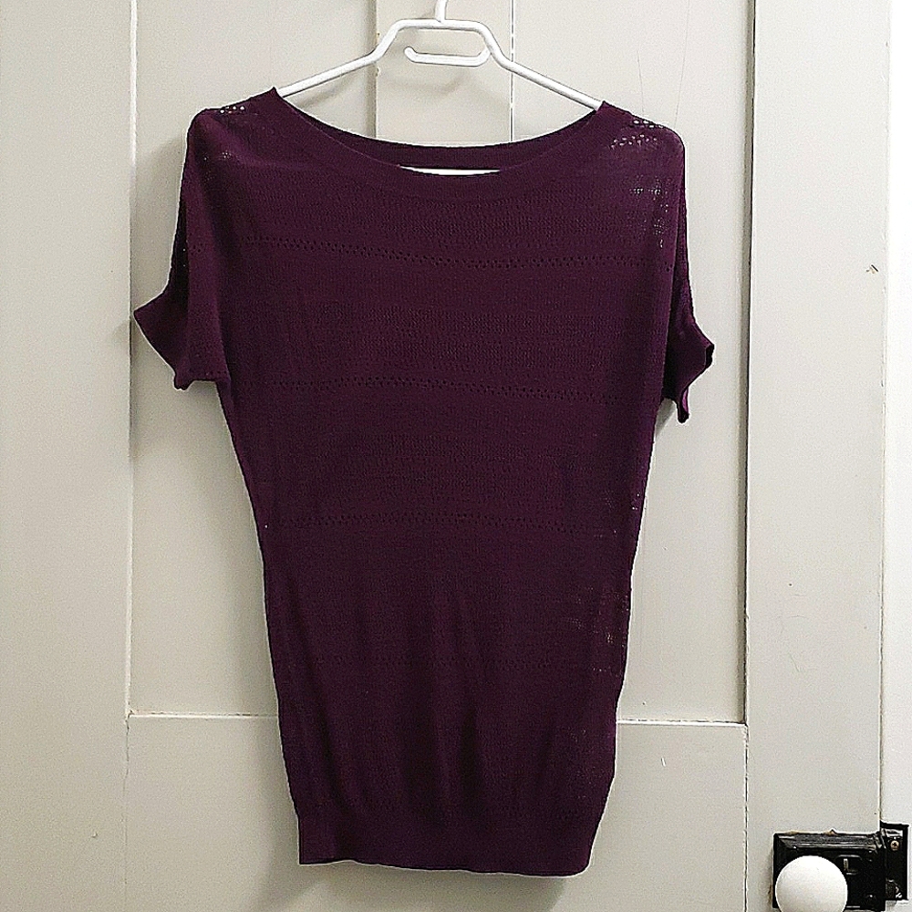 Purple Smart Set knit t-shirt size XS